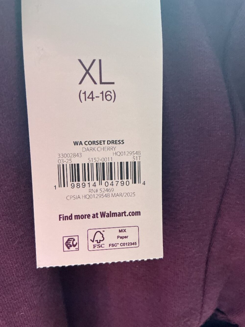 Weekend Academy Dark Cherry Corset Dress XL 14-16 NWT - Picture 3 of 15